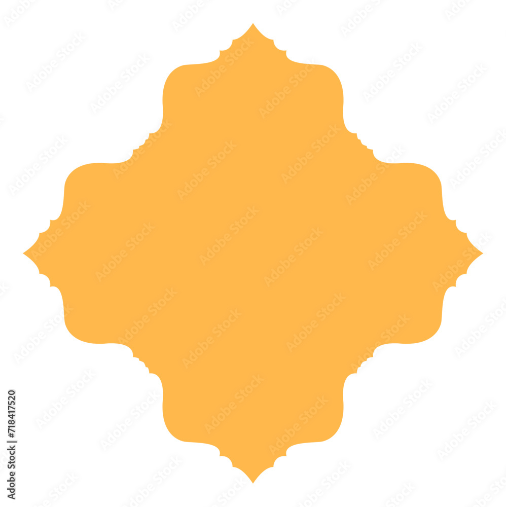 islamic shape illustration flat arabic window frame islamic shape illustration flat arabic window frame