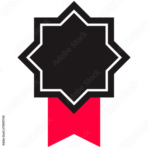 Award medal winner emblem icon symbol vector design