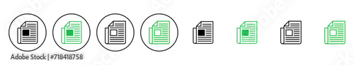 Newspaper icon set. news paper vector sign