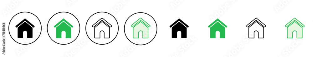 House icon set. Home icon vector House icon set. Home icon vector