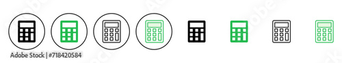 Calculator icon set. Accounting calculator icon. calculator vector