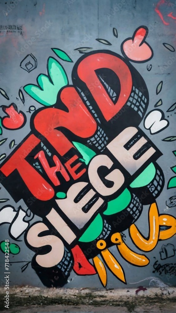 End the Siege Graffiti