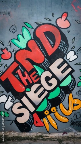 End the Siege Graffiti
