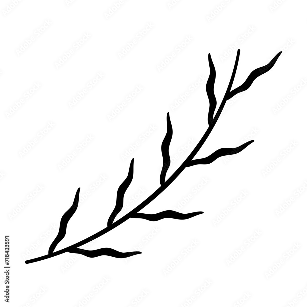 Fototapeta premium leaf of tree branches
