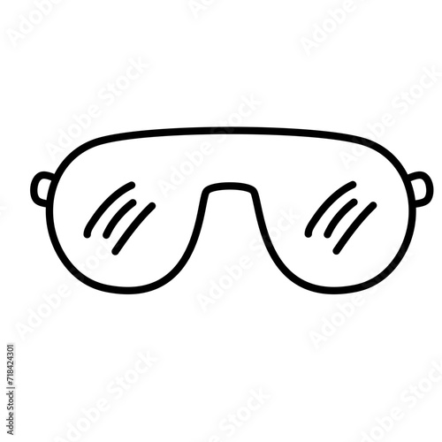 Sunglasses Icon Lines Style