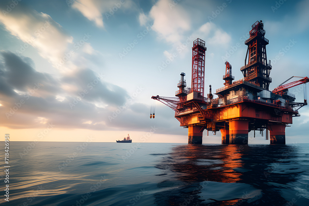 Oil rigs in the sea: energy mining on the seafloor generative ai