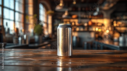 Silver Can One 330ml beer can photo