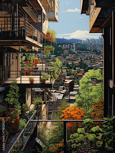 Urban Loft Cityscapes: Valley Landscape in the Heart of the Loft Vistas