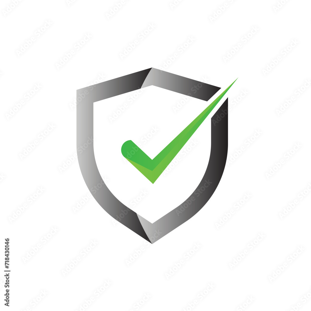 Shield check mark logo design idea Shield check mark logo design idea