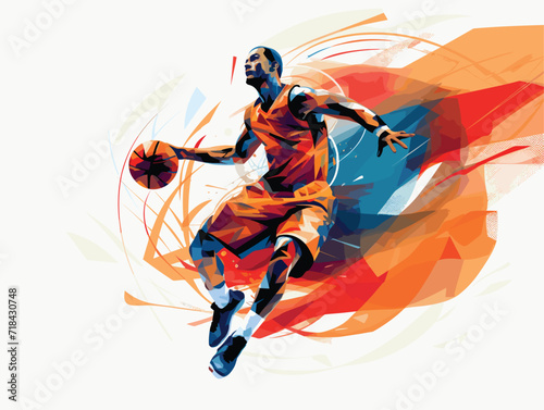  player playing basketball © Nadula