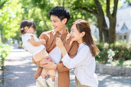 親娘　3人家族 photo