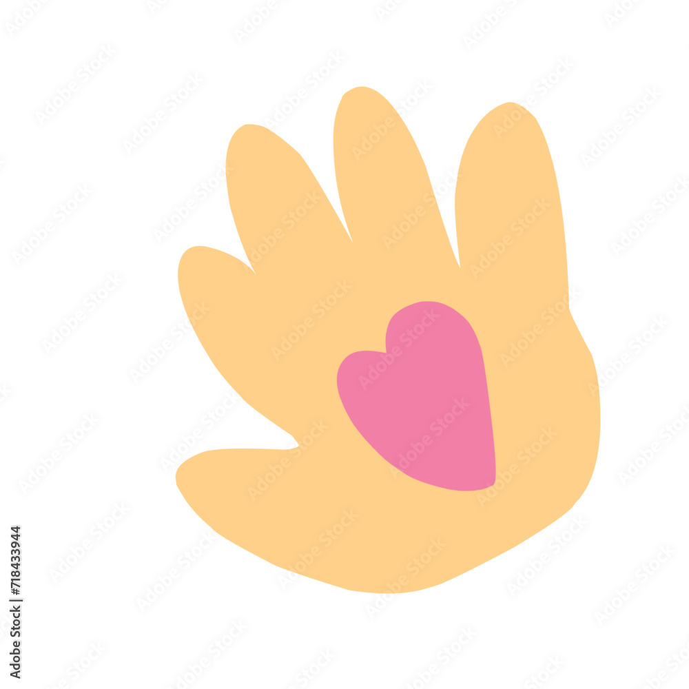 Hands holding heart, giving and sharing love to people Hands holding heart, giving and sharing love to people