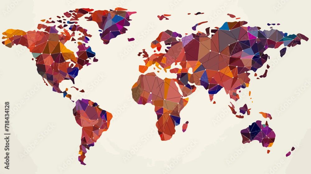 Fototapeta premium World wide business concept image. Vector illustration.