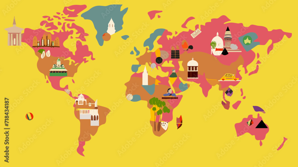 World wide business concept image. Vector illustration. World wide business concept image. Vector illustration.