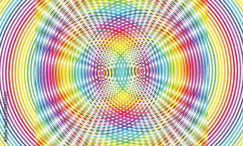 Rainbow circular stripes vector for many kind design element purposes.
