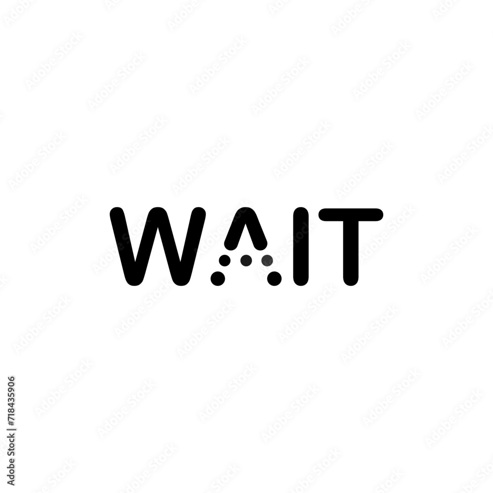 wordmark logo about wait, wait logo wordmark simple editable, vektor, wordmark logo wordmark logo about wait, wait logo wordmark simple editable, vektor, wordmark logo