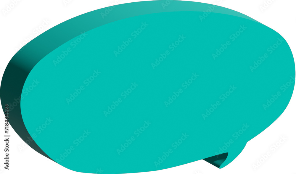 3D bubble speech, chat message 3D bubble speech, chat message
