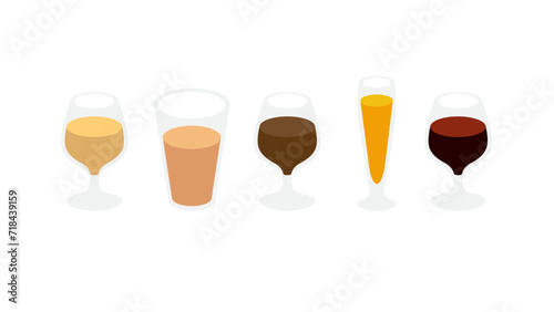 Vasos para cocteleria en ilustración