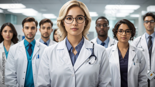 Female doctor physicians in medical uniform