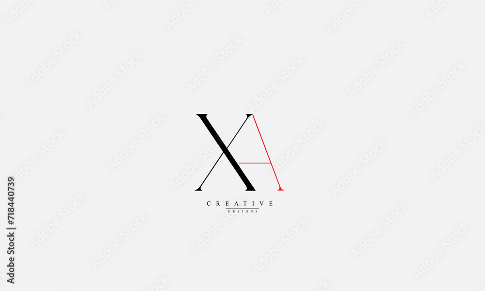 Alphabet letters Initials Monogram logo XA AX X A Alphabet letters Initials Monogram logo XA AX X A