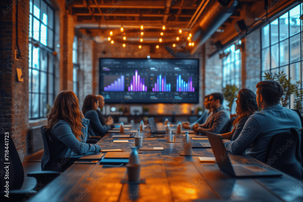 presentation of business meetings in a meeting room presentation of business meetings in a meeting room