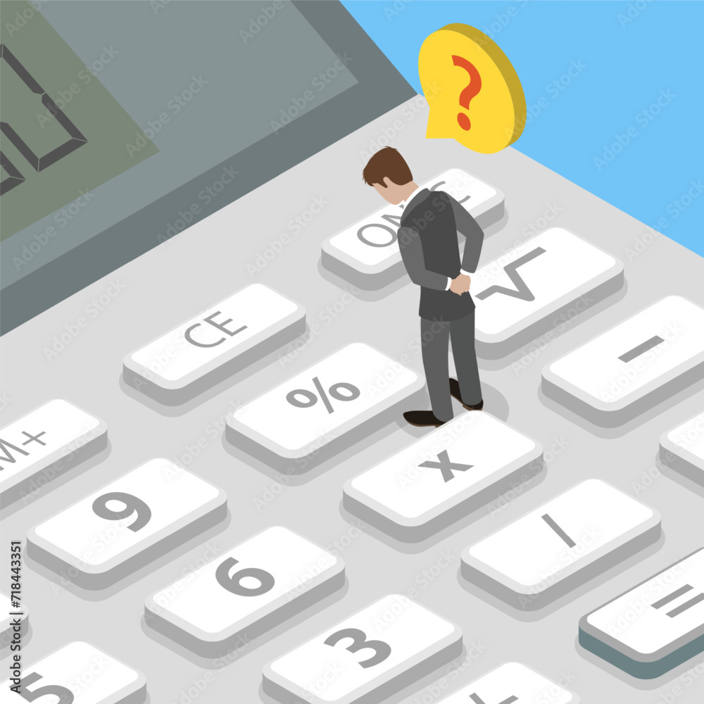 3D Isometric Flat Vector Illustration of Value Added Tax , Finance Taxation Accounting 3D Isometric Flat Vector Illustration of Value Added Tax , Finance Taxation Accounting