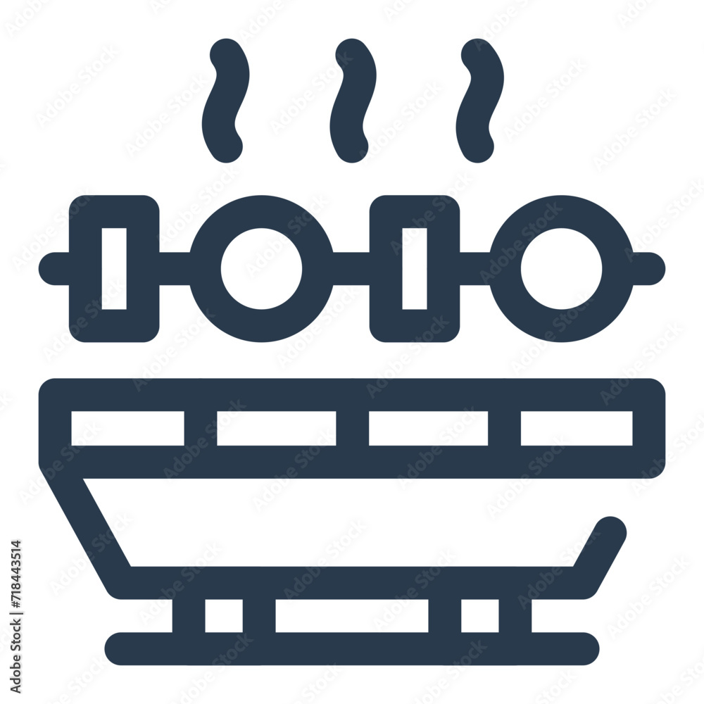 Innovative Electric Grill Vector Icon Illustration Innovative Electric Grill Vector Icon Illustration