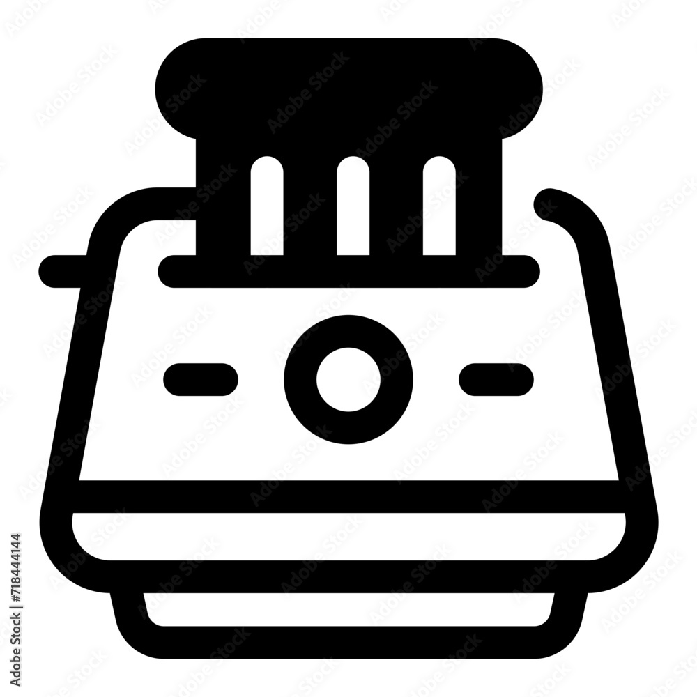 Stylish Toaster Vector Icon Illustration Stylish Toaster Vector Icon Illustration
