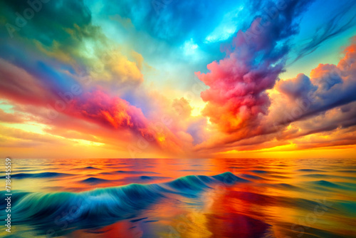 Abstract Sea of Colors Diverse Spectrum © ColorfulArtisansAtic
