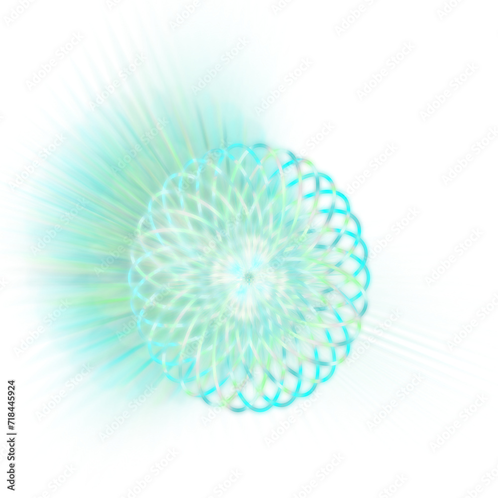 An abstract cut out transparent iridescent star burst design element. An abstract cut out transparent iridescent star burst design element.