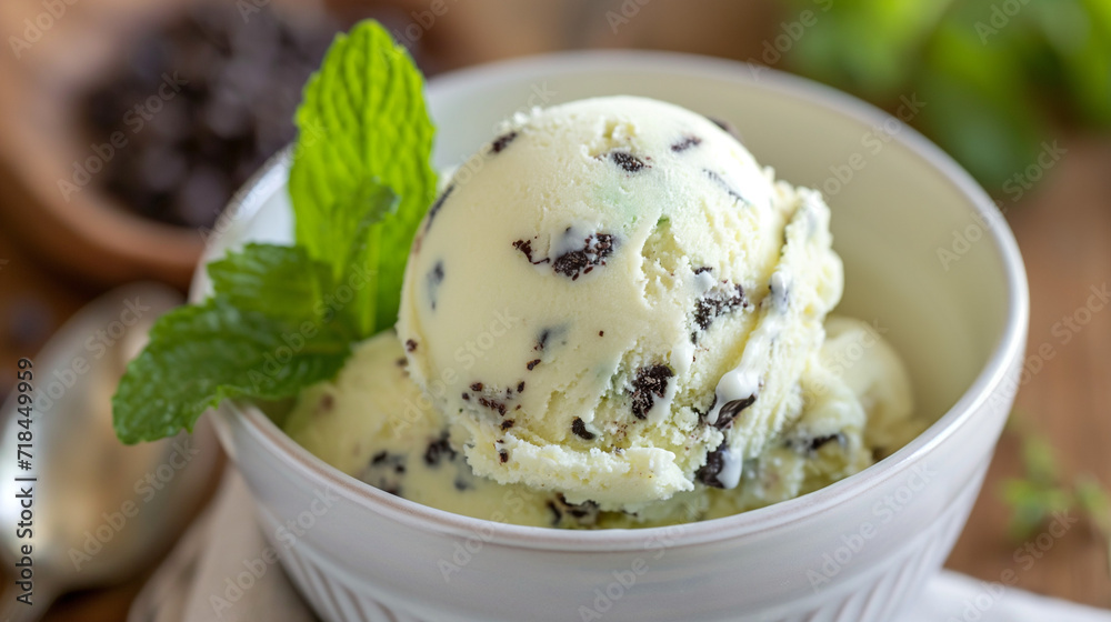mint chocolate chip ice cream mint chocolate chip ice cream