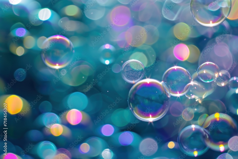 Bubble bokeh abstract background. Generative AI. Bubble bokeh abstract background. Generative AI.