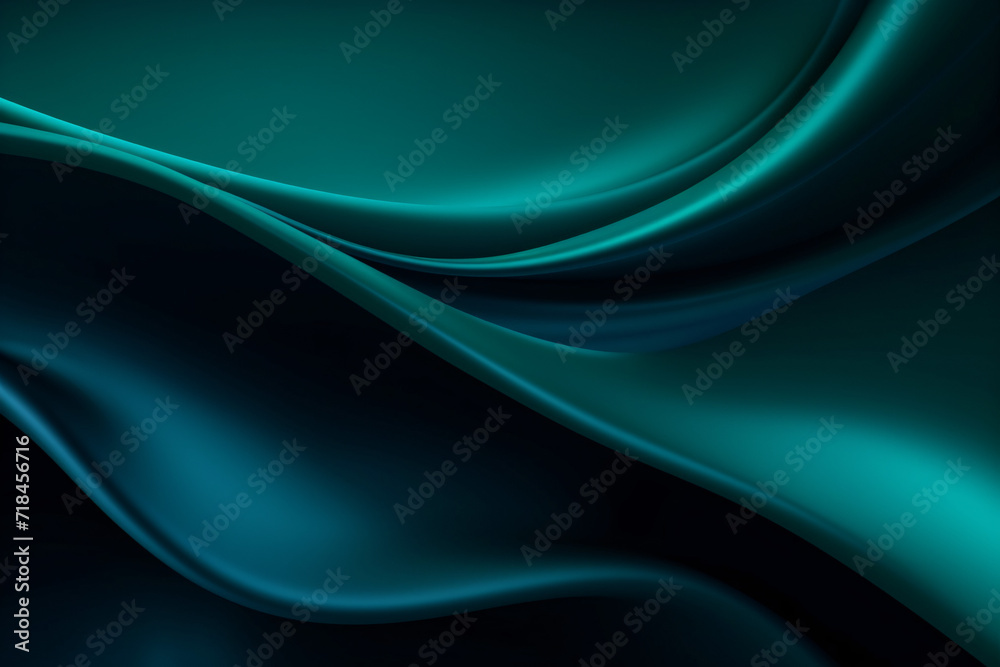 Fototapeta premium Abstract blue background with some smooth lines in it