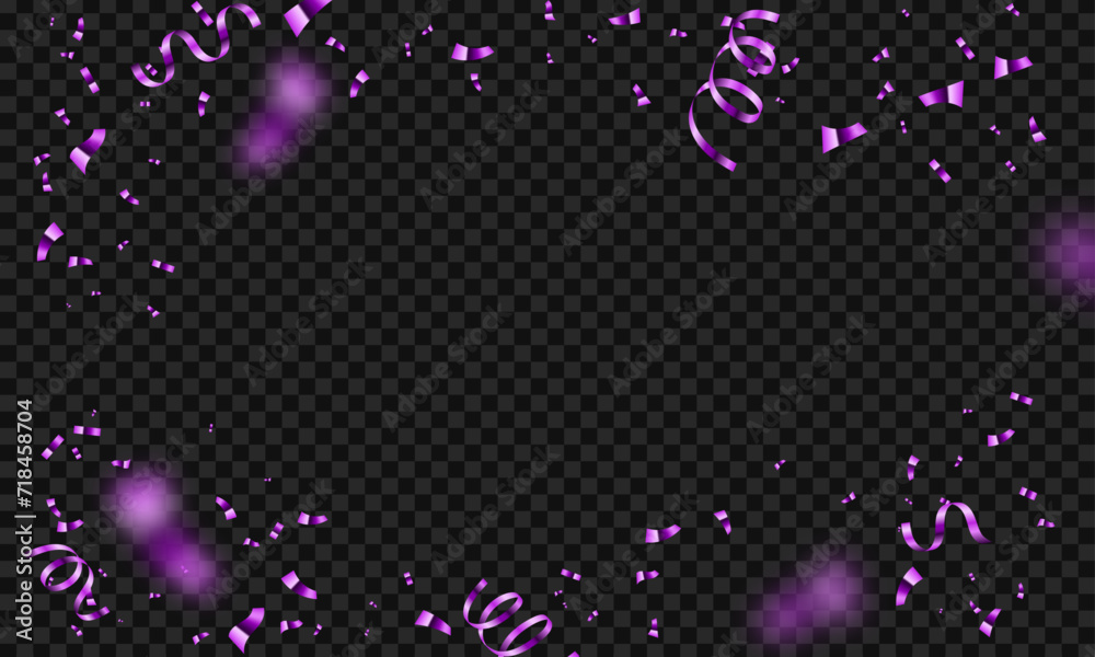 Vector realistic confetti background design Vector realistic confetti background design
