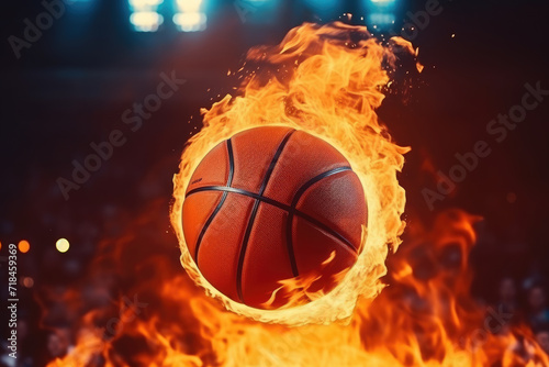 basketball in fire © KirKam