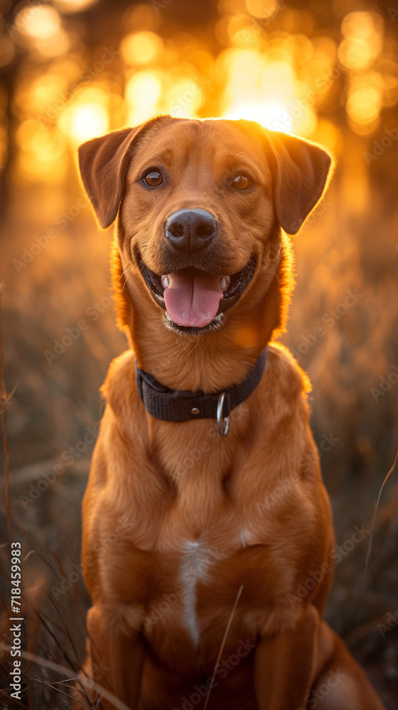 portrait of a dog, stock photo