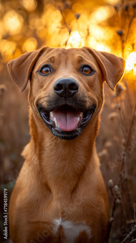 portrait of a dog, stock photo