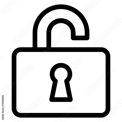 Unlock Icon Element For Design