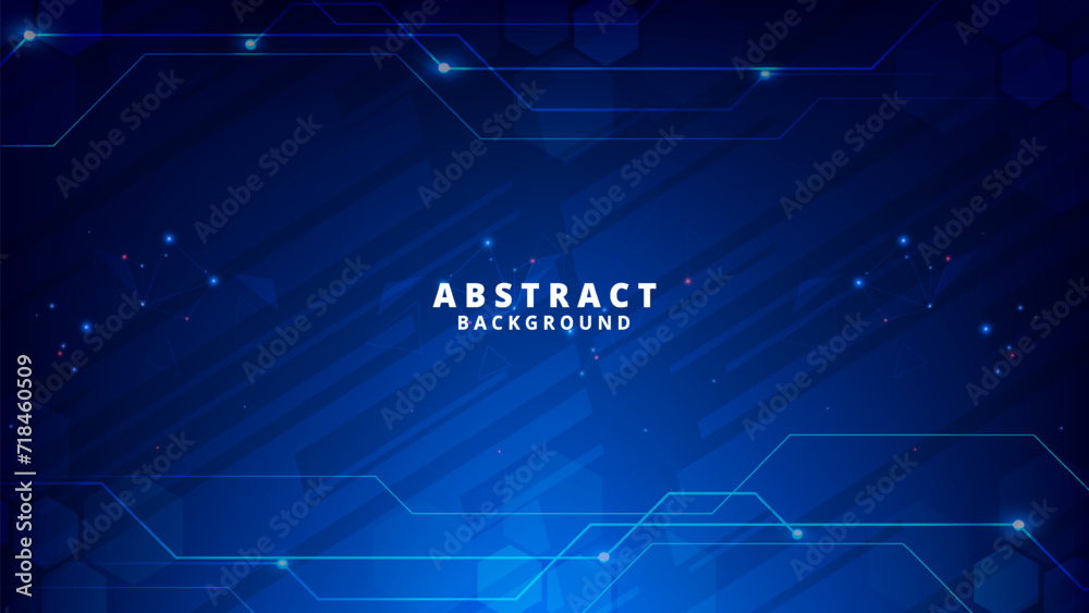 Gradient Digital technology background. Network connection dots and lines. Futuristic background for various design projects such as websites, presentations, print materials, social media posts