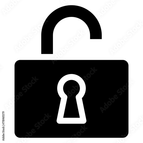 Unlock Icon Element For Design