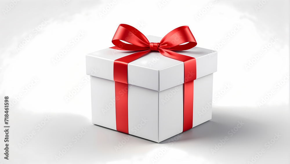 Fototapeta premium Gift on white background