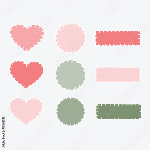 Hand sewing patches
