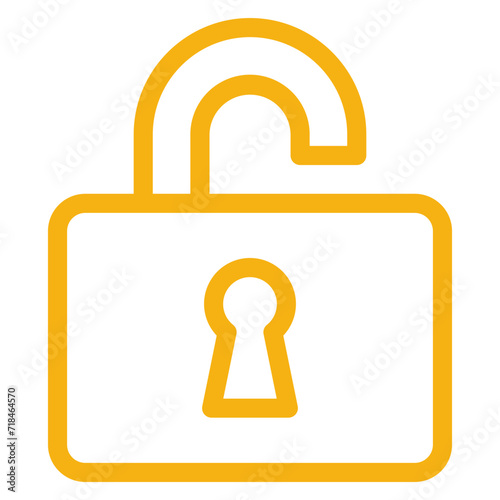 Unlock Icon Element For Design