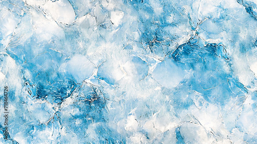 Winters Artistry: Textured Blue and White Snow Background, Abstract Ice Crystal Design