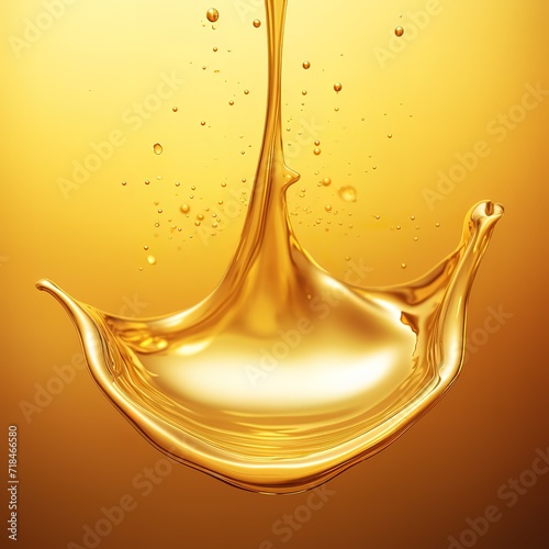 drop on a yellow background