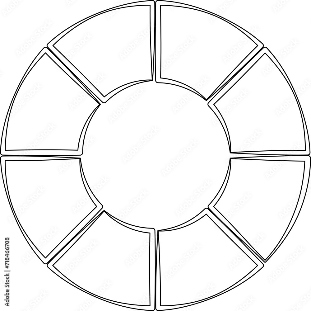 Circle line shape. Geometric element design Circle line shape. Geometric element design
