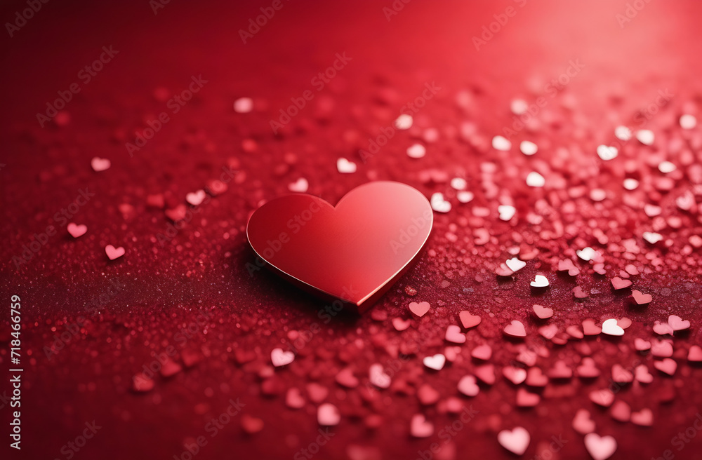 Many red hearts for the 14th of February happy Valentine's Day banner with empty space Many red hearts for the 14th of February happy Valentine's Day banner with empty space