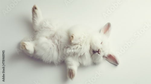 adorable bunny sleeping wallpaper. calming rhythm  © Michael