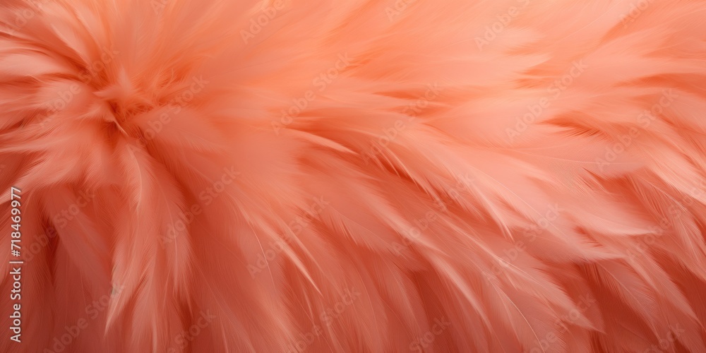 background of feathers and peach fluff