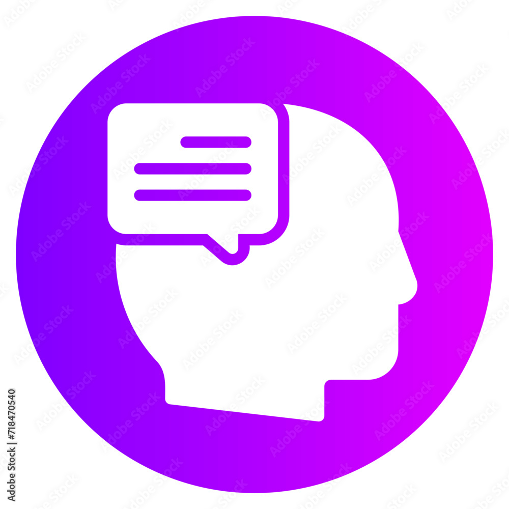 natural language processing gradient icon natural language processing gradient icon